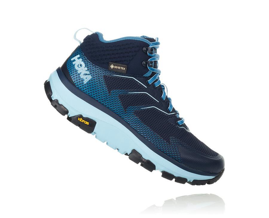 Hoka One One Yürüyüş Botları Kadın Mavi - Toa Gore-Tex - BW0683492